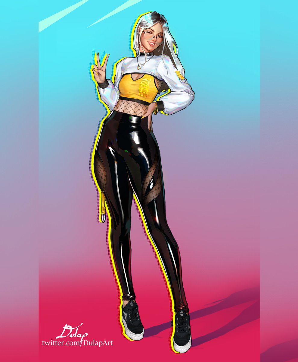 Another commission, this is Saki Lovato, second generation Japanese fitness Coach during a photoshoot🤩