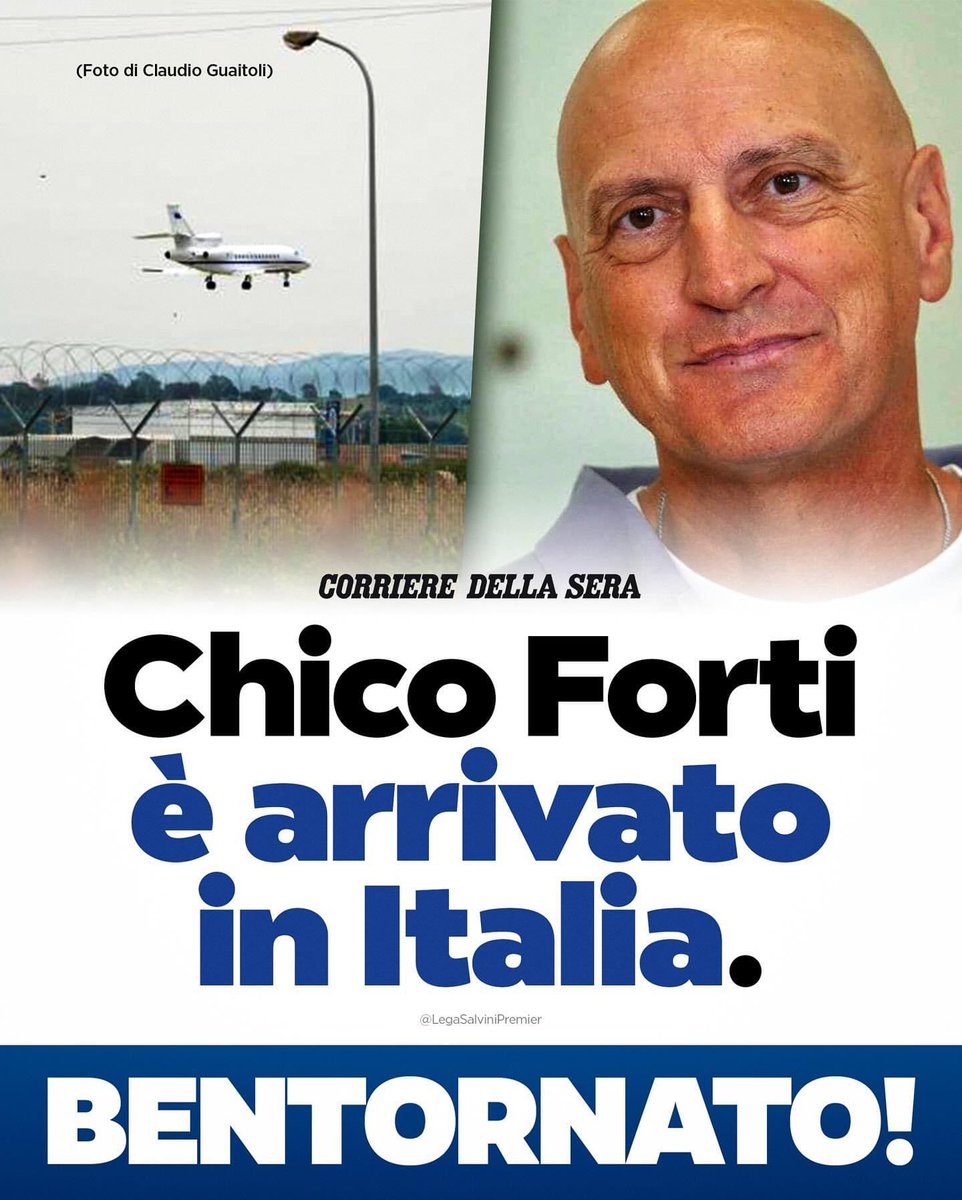 Il Governo ha mantenuto la promessa. Anche noi come Commissione Diritti Umani abbiamo fortemente sollecitato il rientro di Chico Forti che oggi finalmente è tornato in Italia.