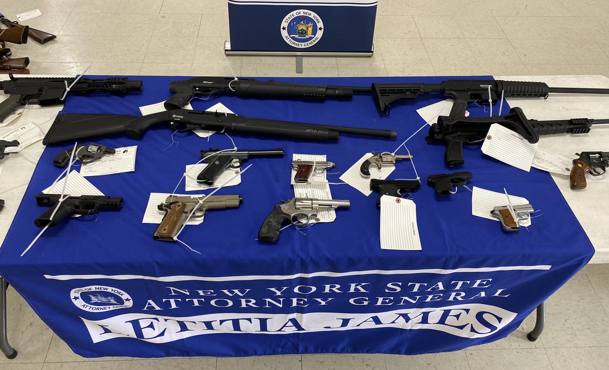 Today, we recovered 209 firearms, including 27 assault weapons, at our gun buyback events in Kingston and Watervliet. Thanks to our partners in law enforcement for helping us get firearms out of our communities and keeping New Yorkers safe.