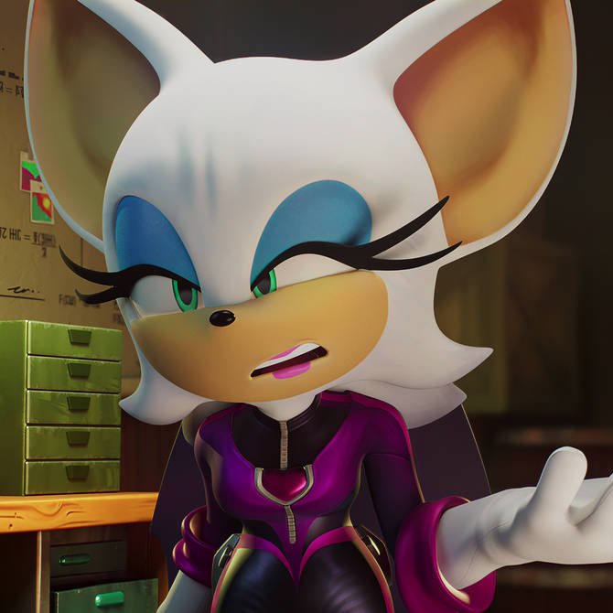 Rouge_Prime's tweet photo. ~ ...if you don't trust me that much... because we still work together, then!?? 

~ I was supposed to be working alongside Knuckles for YEARS, but instead I'm here wasting my time with a hedgehog who don't value their own companion...!! https://t.co/BljzUzSyC8