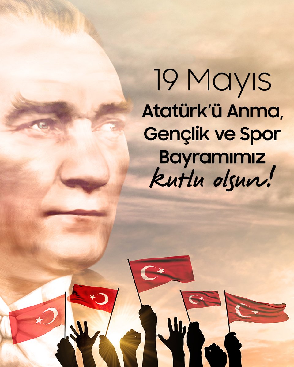 'Ey yükselen yeni nesil, istikbal sizindir. Cumhuriyet'i biz kurduk, O'nu yükseltecek ve sürdürecek sizlersiniz.' 19 Mayıs Atatürk’ü Anma, Gençlik ve Spor Bayramımız kutlu olsun! 🇹🇷❤️