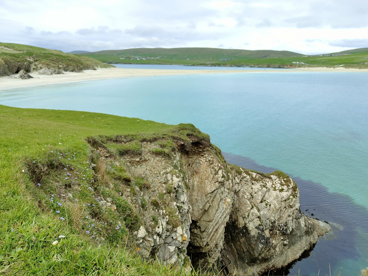 A lovely walk around st Ninian's Isle today #Shetland