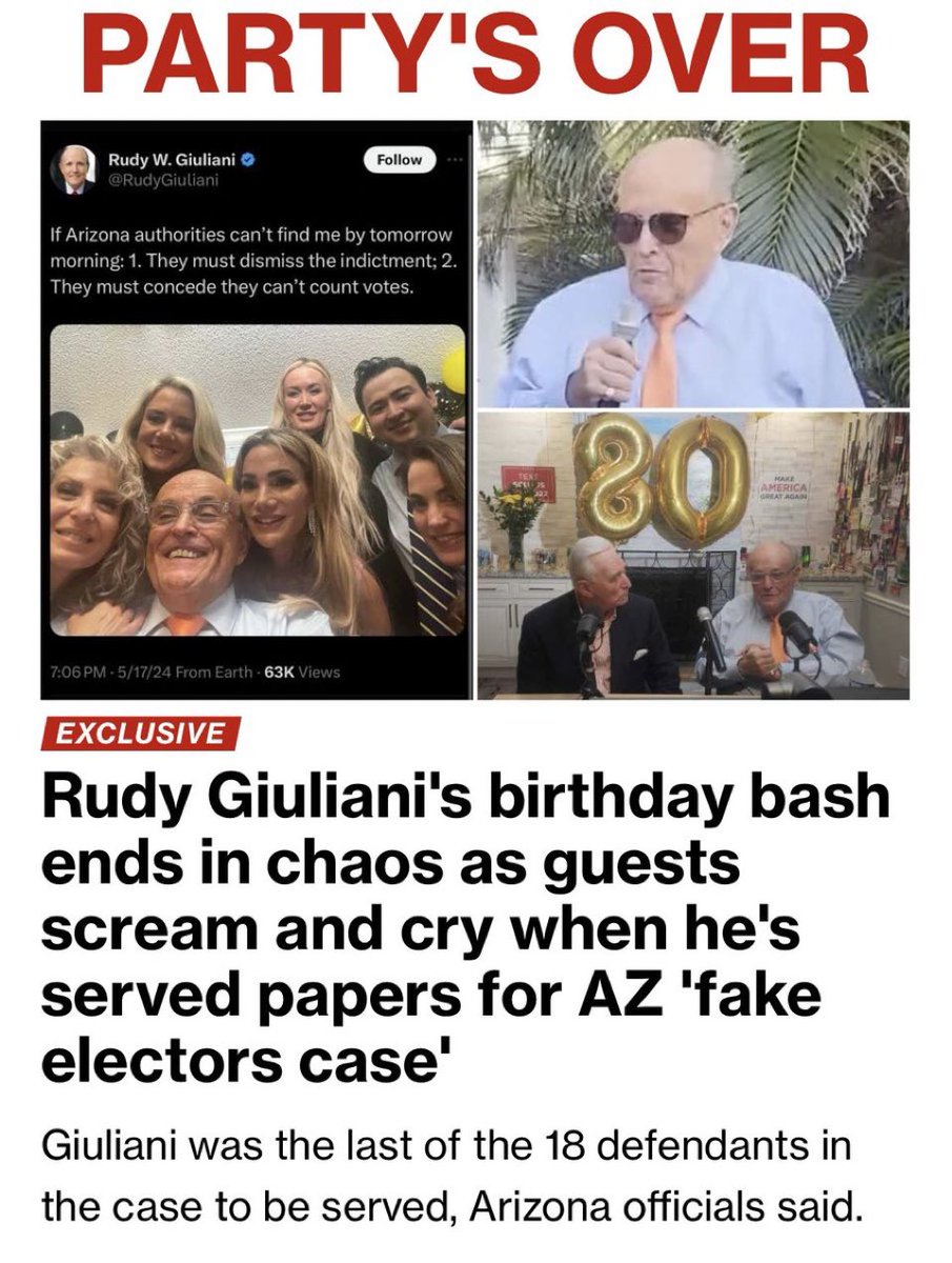 Rudy must’ve “whipped it out!”