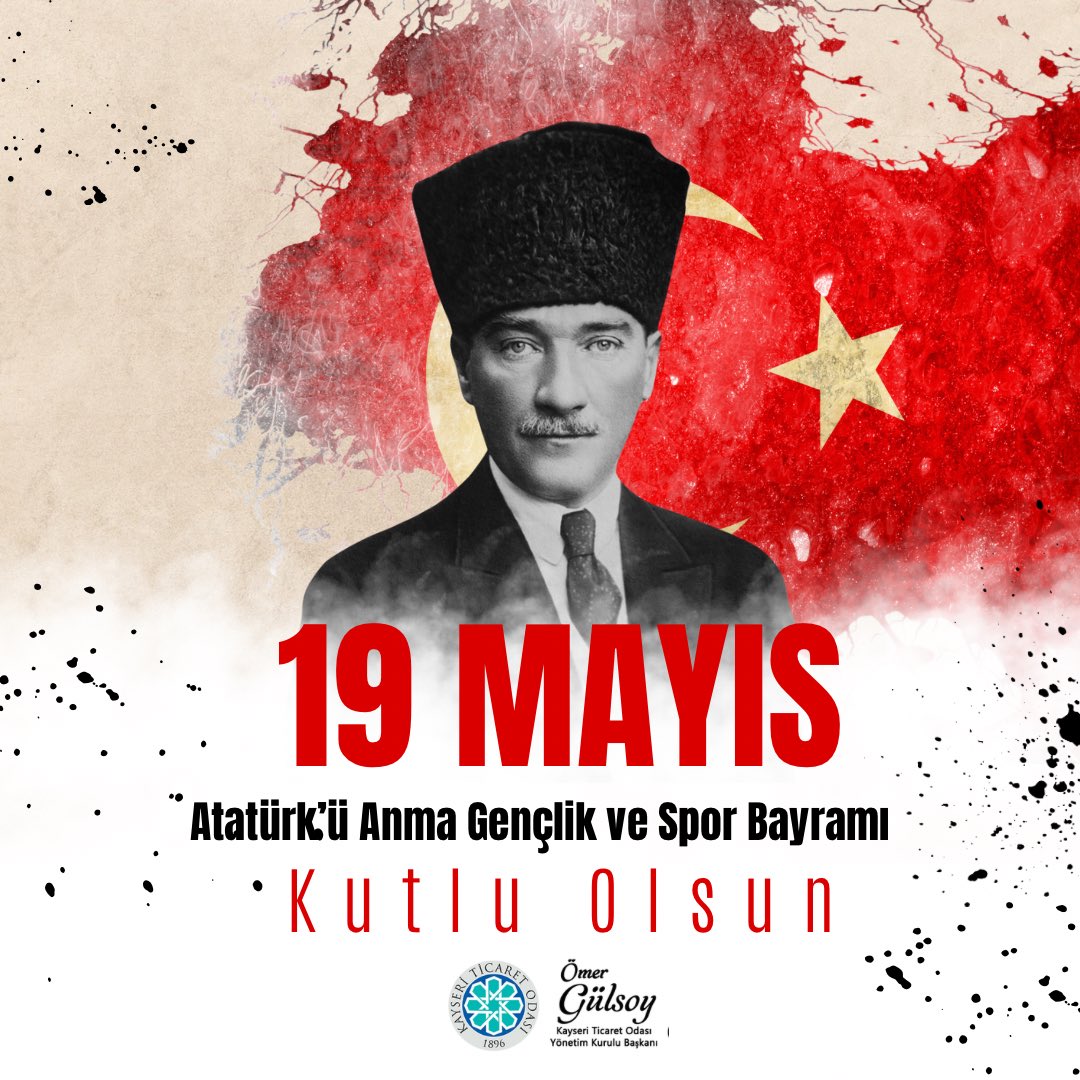 105. yıl önce Samsun’da kurtuluşun ilk meşalesini yakan Türkiye Cumhuriyeti’nin banisi Gazi Mustafa Kemal Atatürk ve silah arkadaşları başta olmak üzere tüm şehit ve gazilerimizi saygıyla anıyor, “19 Mayıs Atatürk’ü Anma, Gençlik ve Spor Bayramı’nı kutluyorum.🇹🇷
