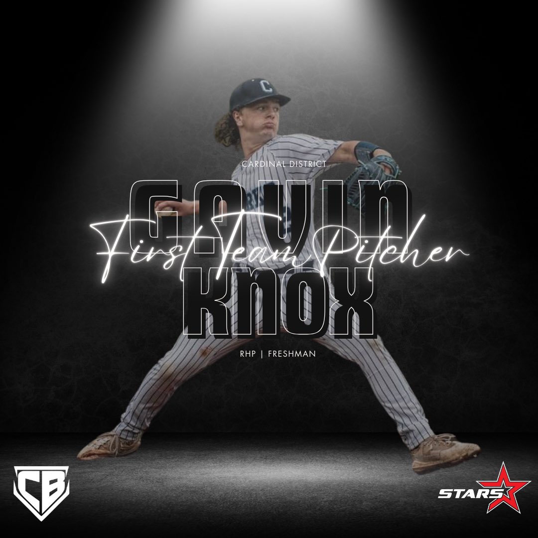 STARS Baseball (@starsbaseballva) on Twitter photo 🎉 Huge congratulations to our Colgan High School Stars! 🌟
🔥 <a href="/Tyler_AB48/">Tyler Bassett</a>: Cardinal District Player of the Year, First Team Pitcher and First Team 3B!
🔥 <a href="/Gavin_Knox34/">Gavin</a>: Cardinal District First Team Pitcher!
<a href="/colangelobasbll/">colangelobaseball</a> <a href="/athletesaddict/">Athlete's Addiction</a> <a href="/knoxie_baseball/">Connor Knox</a> <a href="/Scot_Knox13/">Scot Knox</a> 🎉 Huge congratulations to our Colgan High School Stars! 🌟
🔥 <a href="/Tyler_AB48/">Tyler Bassett</a>: Cardinal District Player of the Year, First Team Pitcher and First Team 3B!
🔥 <a href="/Gavin_Knox34/">Gavin</a>: Cardinal District First Team Pitcher!
<a href="/colangelobasbll/">colangelobaseball</a> <a href="/athletesaddict/">Athlete's Addiction</a> <a href="/knoxie_baseball/">Connor Knox</a> <a href="/Scot_Knox13/">Scot Knox</a>