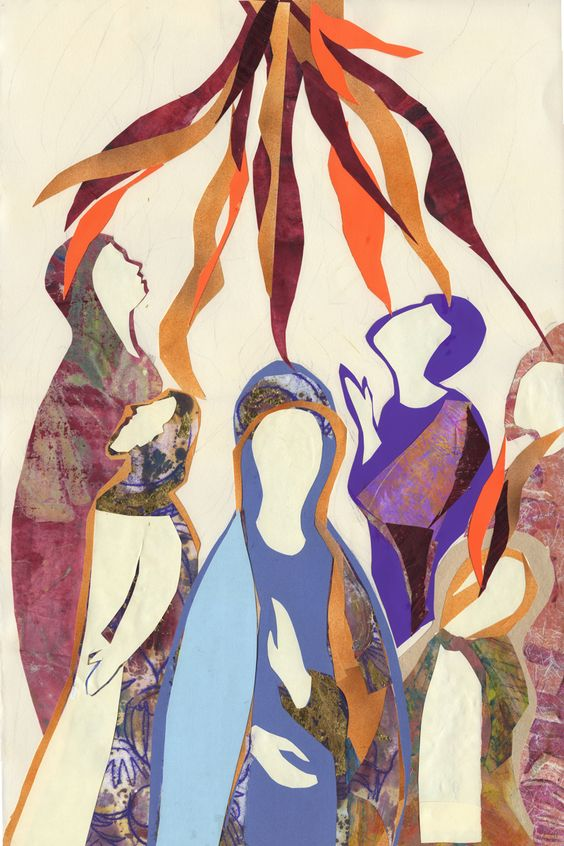 The descent of the Holy Spirit by Sister Mary Grace Thul (1935-2024)
#DivinityArrived #soulfulart #artandfaith #apaintingeveryday
#LoveCameDown #betweenstories #KyrieEleison #goodfriday #easter #resurrection #prayers #AscensionDay #PentecostIsComing More info in comments. 1/3