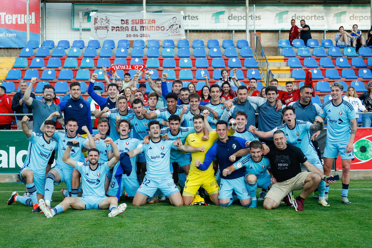 💪 ¡La temporada que viene seguiremos siendo equipo de Primera RFEF!

❤️‍🔥 ¡Grandes, chavales! ¡Osasuna nunca se rinde!