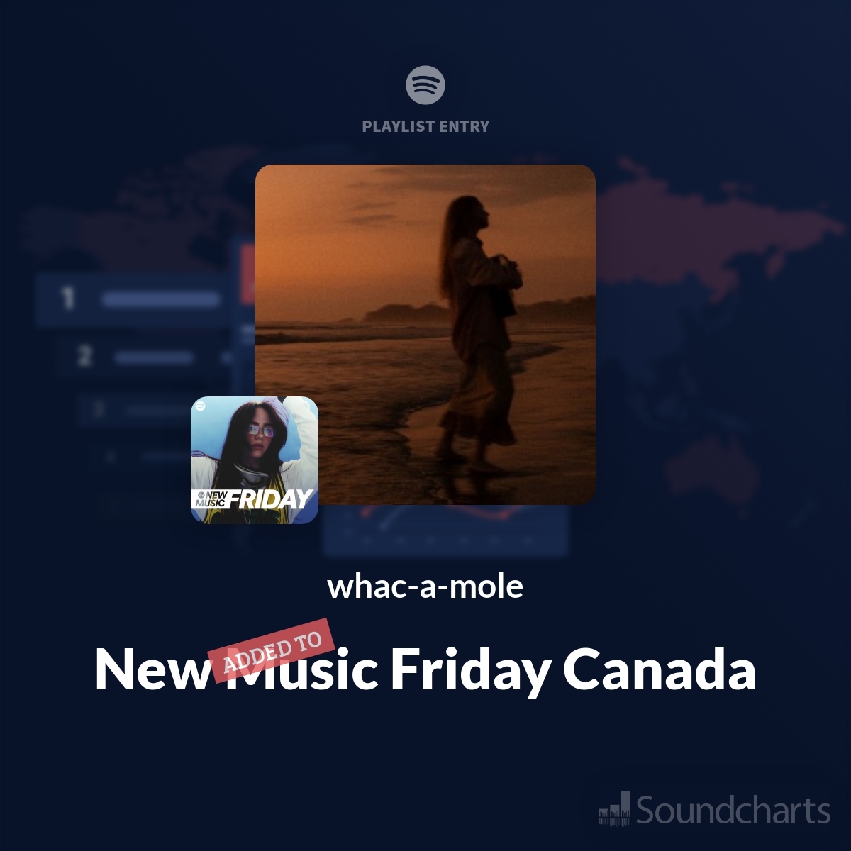 @hayleygpenner 🎉 Fantastic news! Your track "whac-a-mole" has been selected for the 'New Music Friday Canada' playlist on Spotify. 🎧