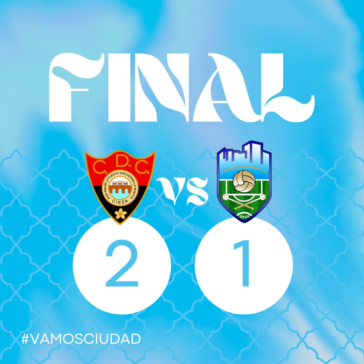 🚨 | #CIE / #CDM | Derrota en la última jornada liguera.

Toca esperar acontecimientos. ¡Gracias por el apoyo!

#Jornada30 | #VamosCiudad 🩵