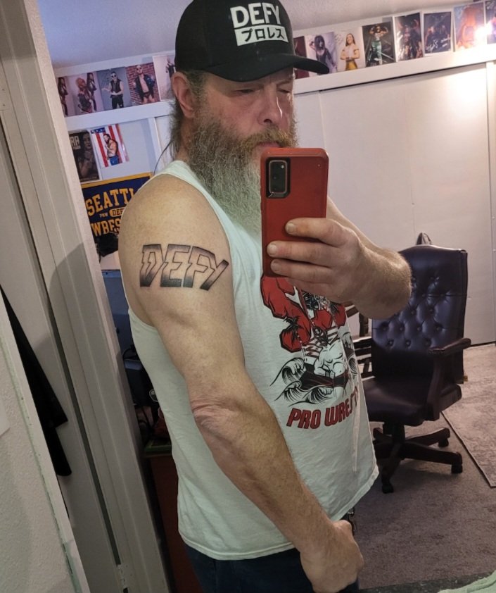 Now THAT is dedication ! 

Shout out to diehard DEFYANCE member Adrian Woolard !