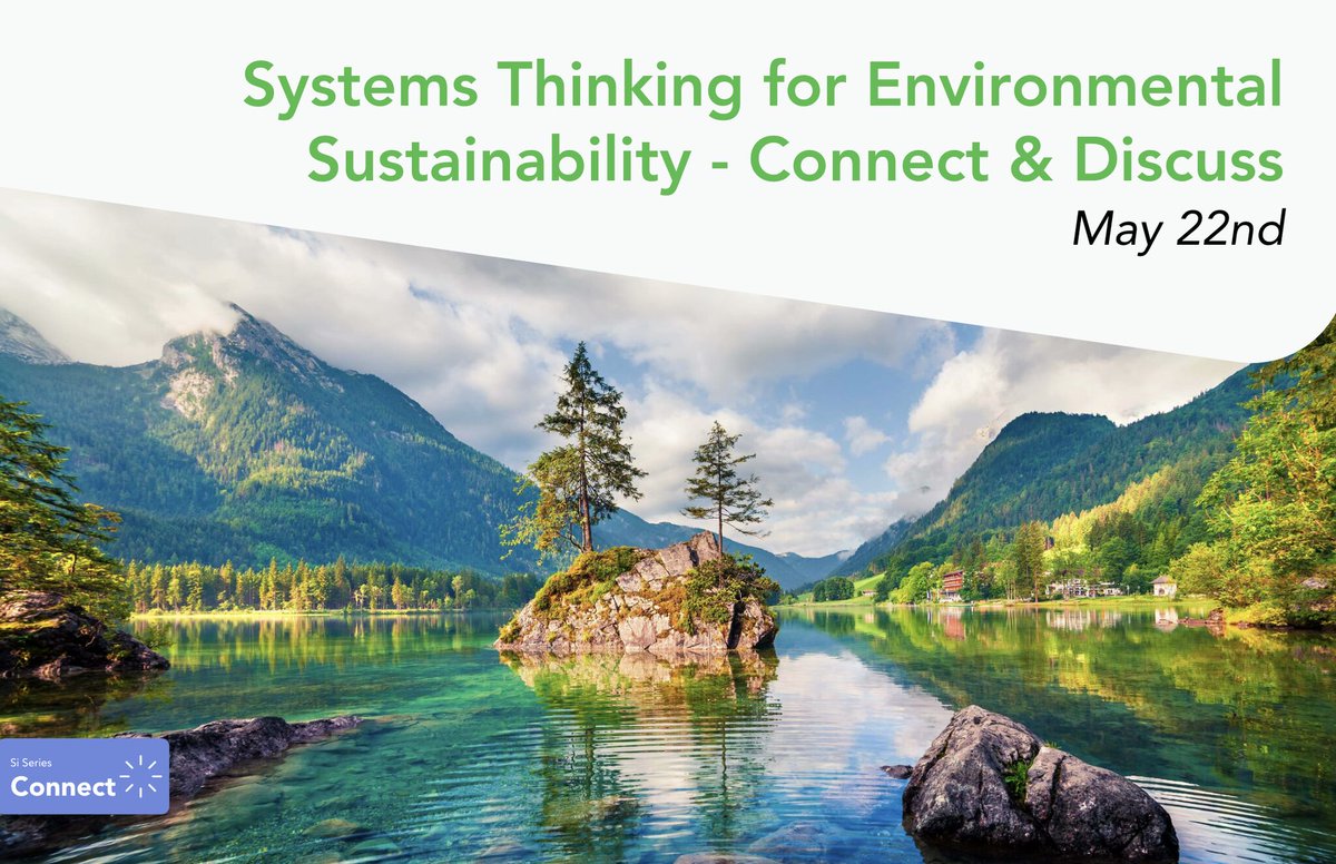 This coming week we will be hosting this event to connect and discuss around the theme of systems thinking for sustainability challenges. Full info here: lnkd.in/e9W5Cujj