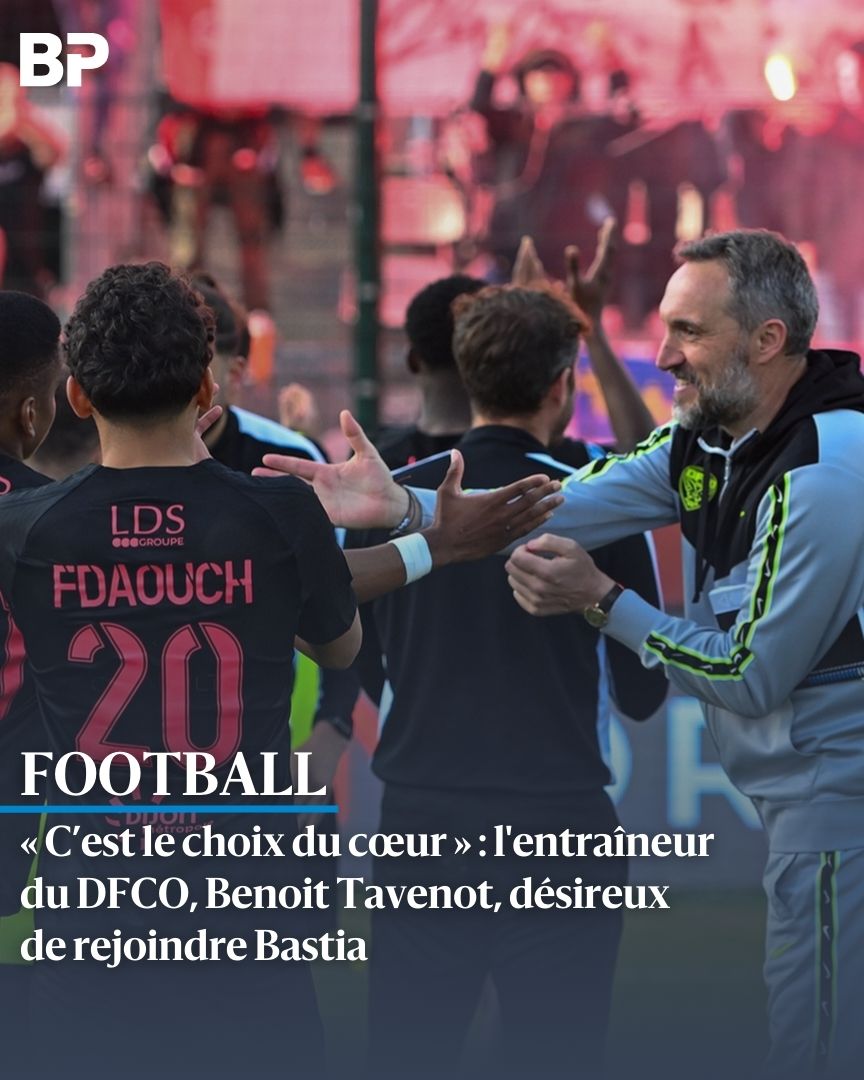 🔴 ⚽ Après sa large victoire contre Rouen, le DFCO termine 4e de cette saison de National.

Son entraîneur, Benoît Tavenot, a une proposition pour rejoindre Bastia, son club de toujours.

👉 c.bienpublic.com/sport/2024/05/…