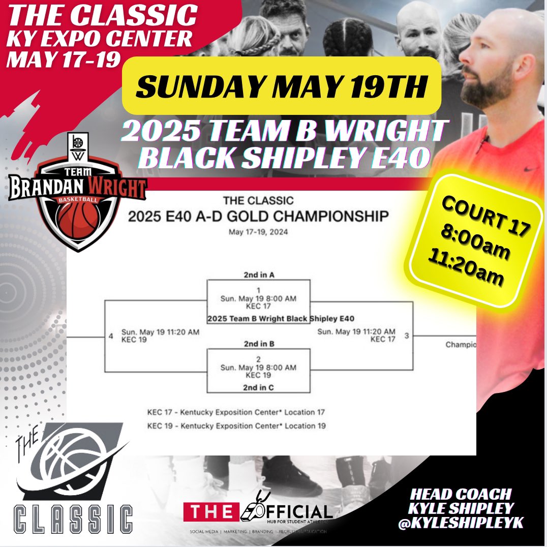College coaches, come check out our @TBWexposure 2025 Black Shipley squad tomorrow at 8:00am on court 17‼️ @Elite40League @Ohio_Basketball