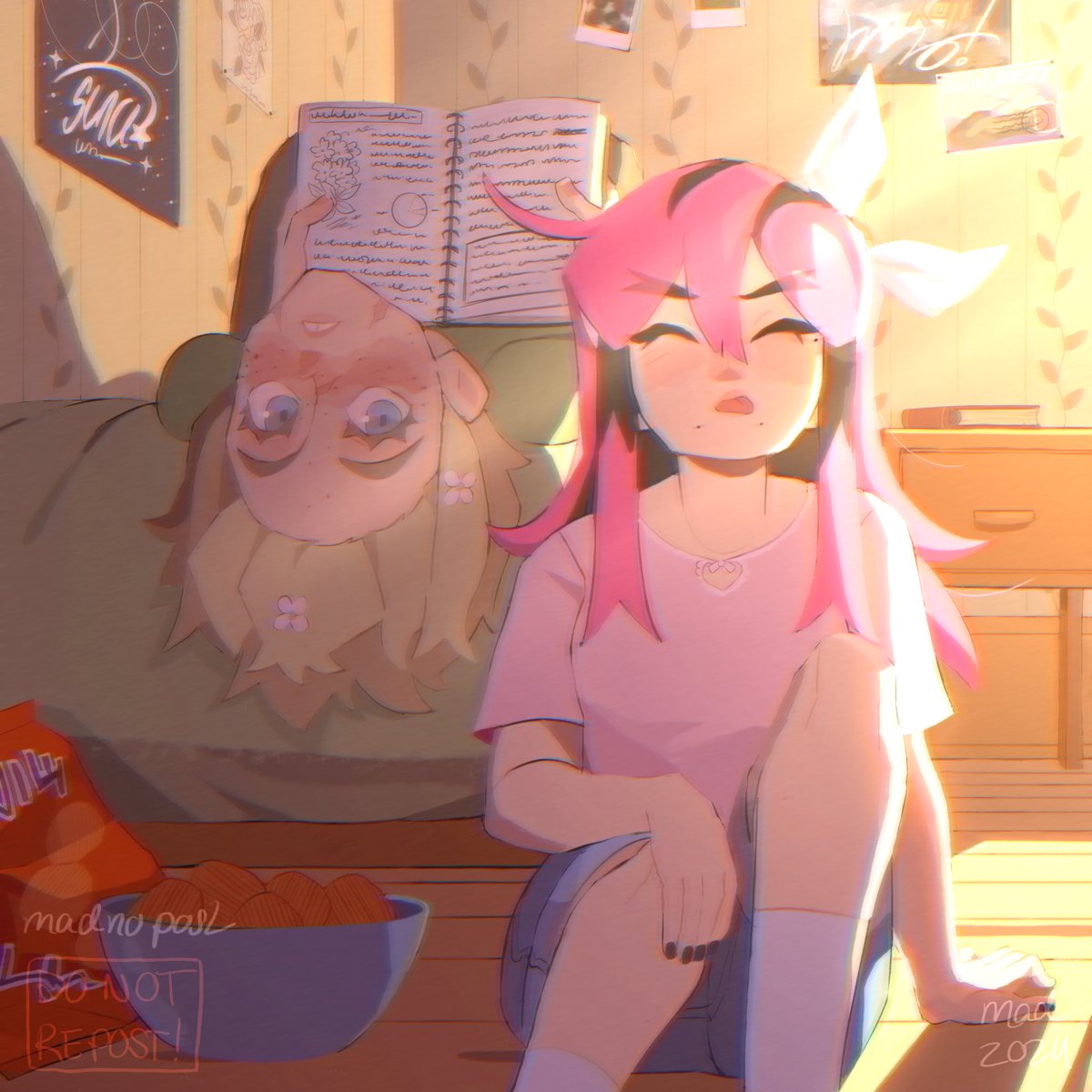 Summer’s here! (1/4)

VOICES IN ORDER OF APPEARANCE:
@sweggyq as AUBREY
@/genesis9876 (IG) as KEL
<a href="/SuVividLee/">SuVi 🦧</a> as SUNNY
<a href="/madnopost/">mad ★</a> (me) as BASIL
Thank you so much for helping me!
|
|
|
#omori #omorifanart #omorikel #omoribasil #omorisunny #omoriaubrey #omorihero