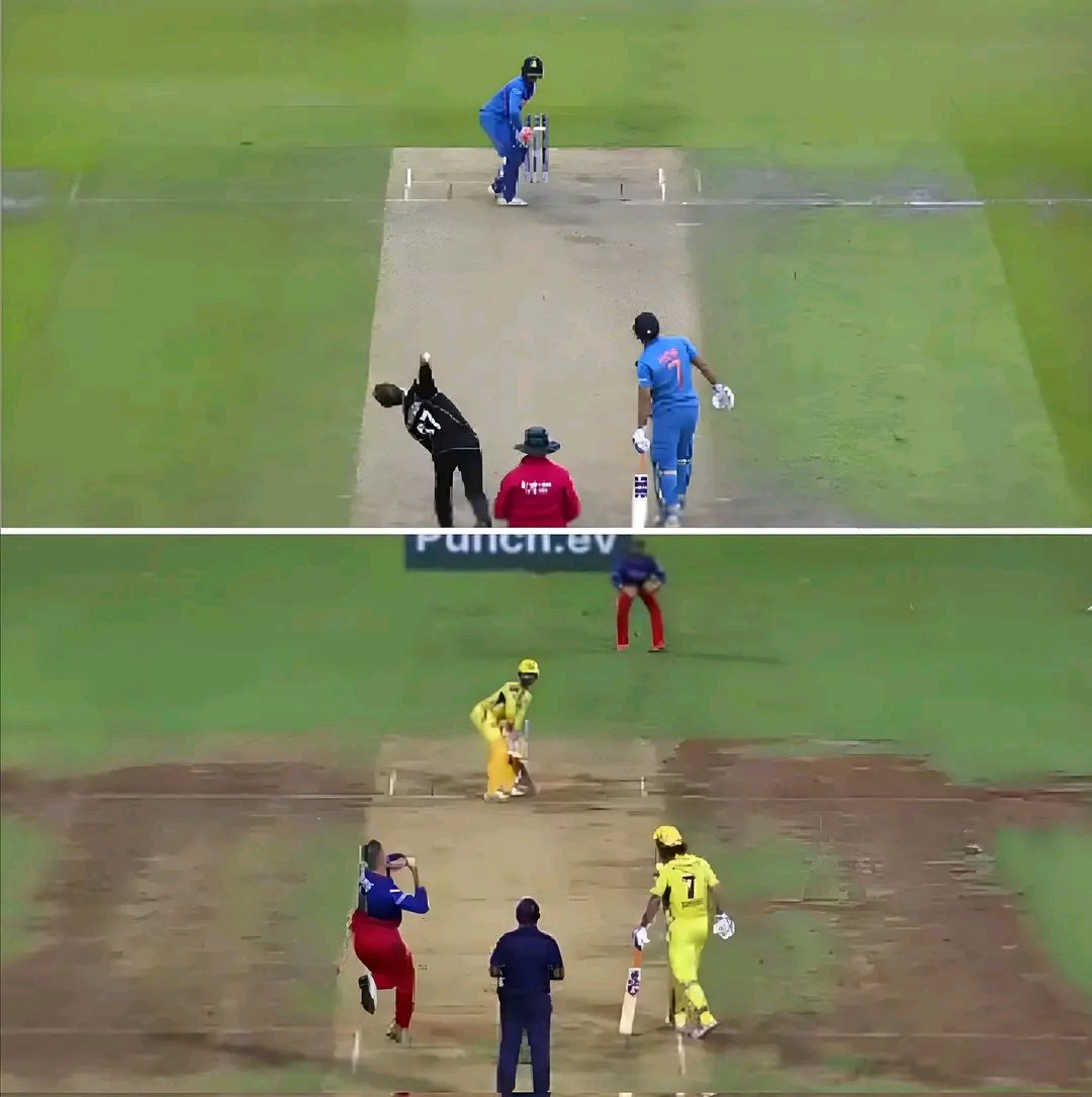 MS Dhoni's last game in the blue and yellow jersey, giving everything he had, with the same partner.