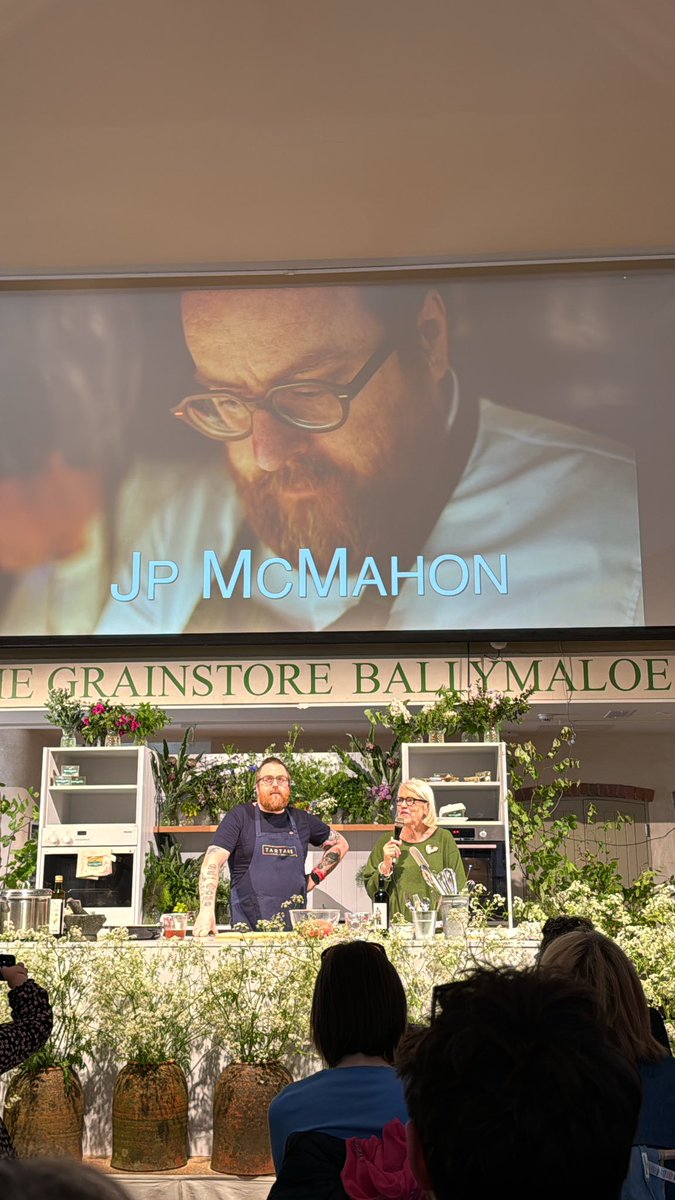 Lovely day at @thegrainstore and #BallymaloeFestivaloffood looking forward to my demo tomorrow form @GatheredIreland #gatheredtable @9beanrowsbooks @PMVTrust cookbook.