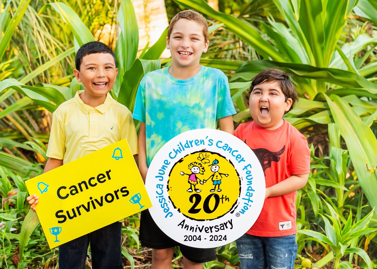 childcancers's tweet photo. "Tres amigos" celebrate our 20th Anniversary. Jacob, Jake &amp; Lucas represent the 7,200 lives we have served. https://t.co/t1JRJxUJWD
