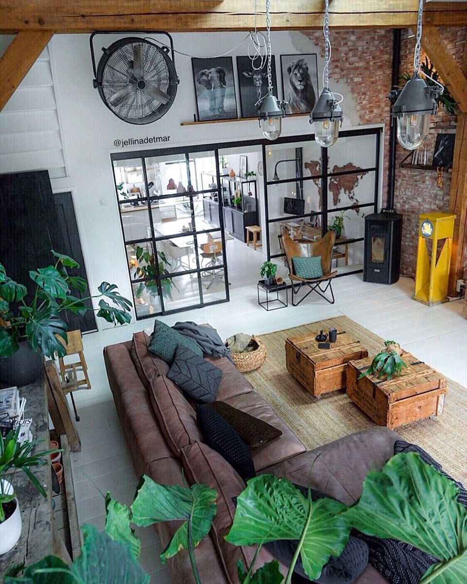 Inspiring Industrial Living Room by @jellinadetmar
Get Inspired, visit myhouseidea.com

#myhouseidea #interiordesign #interior #interiors #house #home #design #architecture #decor #homedecor #casa #archdaily #beautifuldestinations