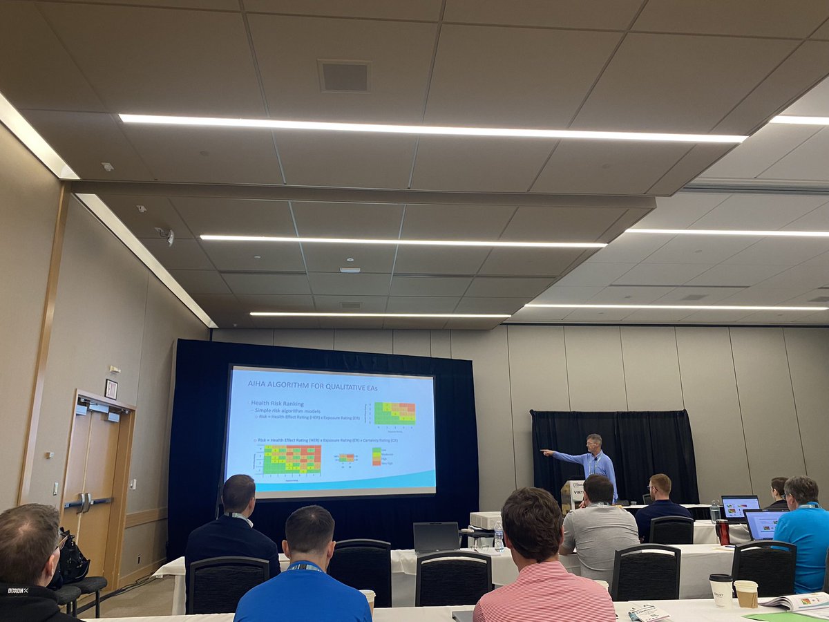 BillyCIH's tweet photo. Finished an awesome day at the AIHA Connect 2024 in Columbus.  Taught PDC103 “A Detailed Approach for Implementing an Exposure Assessment System” with with a great team of exposure assessors Kent Candee, Stephanie Battista, Frank Pagone and Matthew Ferreri . #AIHA2024 #IAmOEHS https://t.co/l8V8VbhGQD