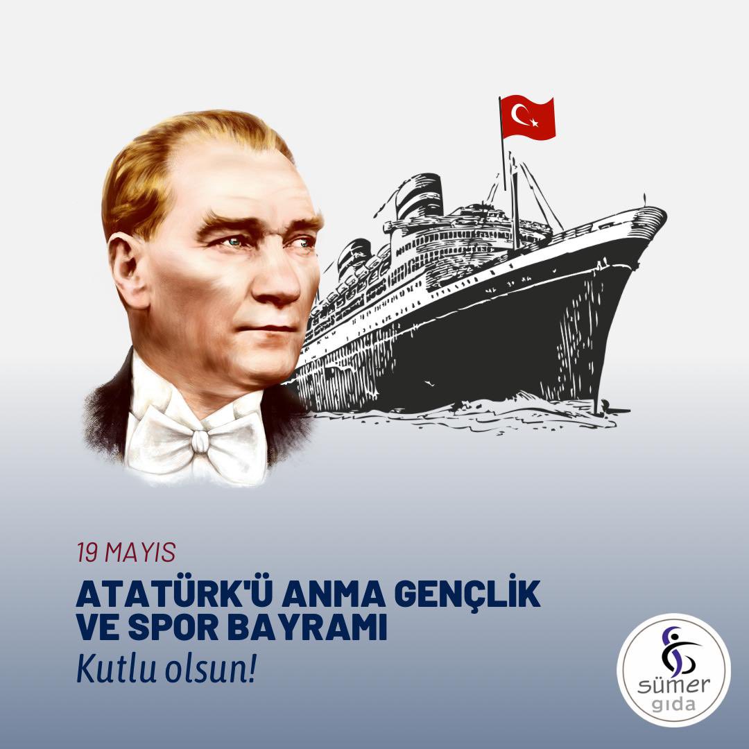 “Biz her şeyi gençliğe bırakacağız... Geleceğin ümidi, ışıklı çiçekleri onlardır. Bütün ümidim gençliktedir.” 

Mustafa Kemal Atatürk

19 Mayıs Atatürk'ü Anma, Gençlik ve Spor Bayramımız kutlu olsun. 🇹🇷
#19MayısGenclikveSporBayramı #19Mayıs #SümerGıda