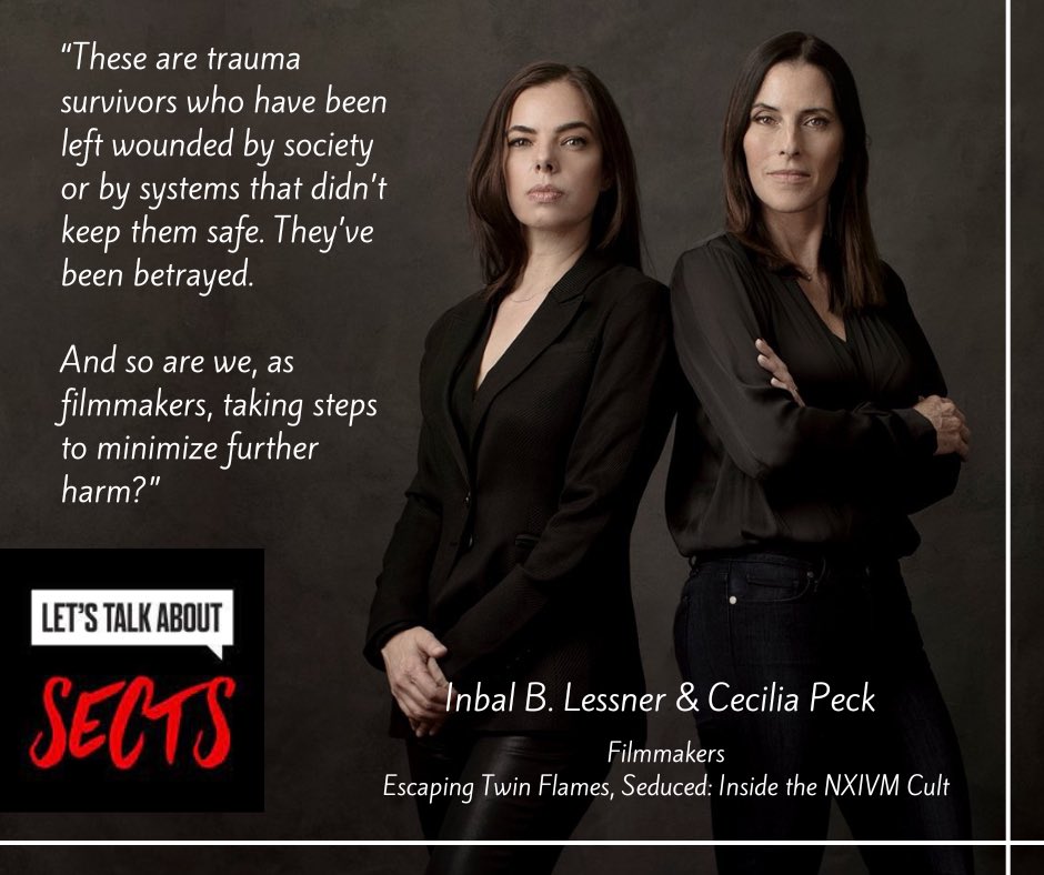 @InbalLessner and I are on @LetstalkaboutSects, about making #EscapingTwinFlames @whatonnetflix. Also ethical filmmaking, working with trauma survivors, and what draws us to this subject matter. shows.acast.com/293c3043-0316-…. #WomeninHollywood #coercivecontrol #survivorsfirst