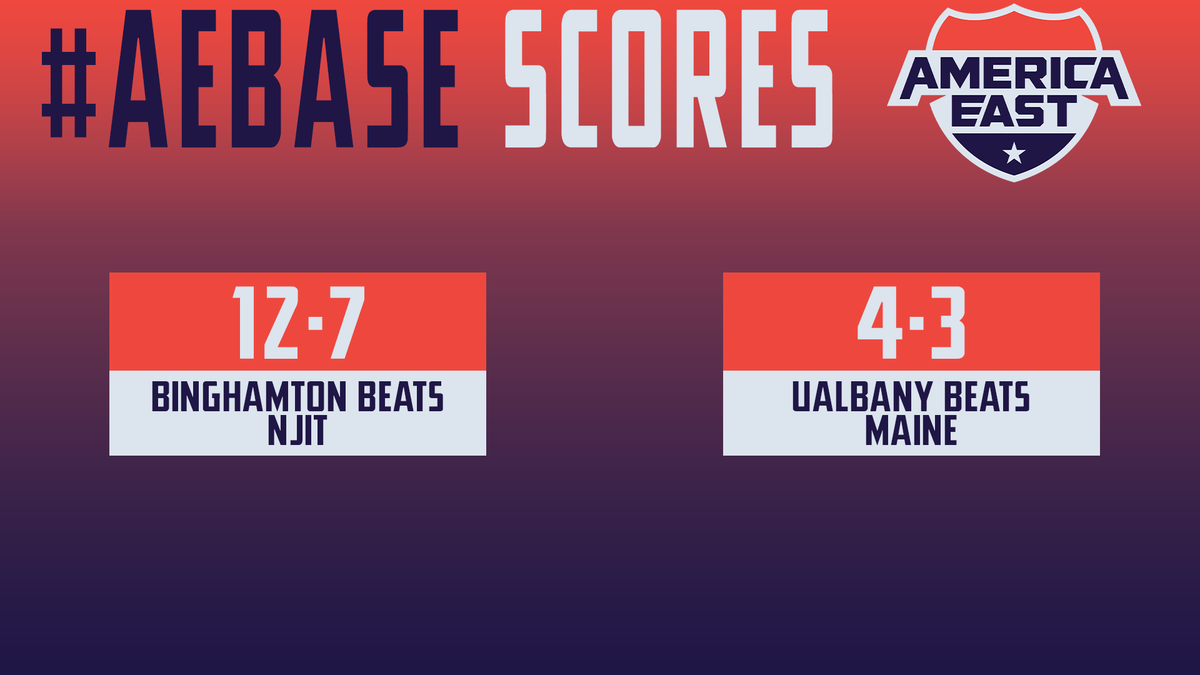 And that's a wrap on the #AEBASE regular season! @BinghamtonBASE & @UAlbanyBaseball earn the final wins of the season to secure their spots in the #AEBASE championship tournament!