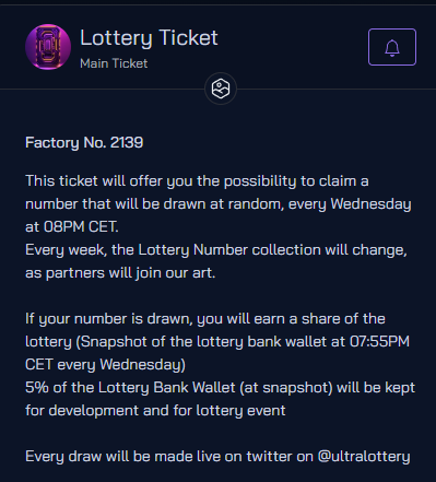 ✨Giveway ✨

The new concept using Ultra tech @UltraLottery is offering 10 Lottery Tickets for the $UOS family !

To get one ticket for free;

💜Like
🔁Retweet
✅Follow @UltraLottery &amp; <a href="/JBM_Ultra/">JBM | ᕫ</a> 

That's a really cool idea !

Giveway ends in 2days (05/20)

LFG 🚀