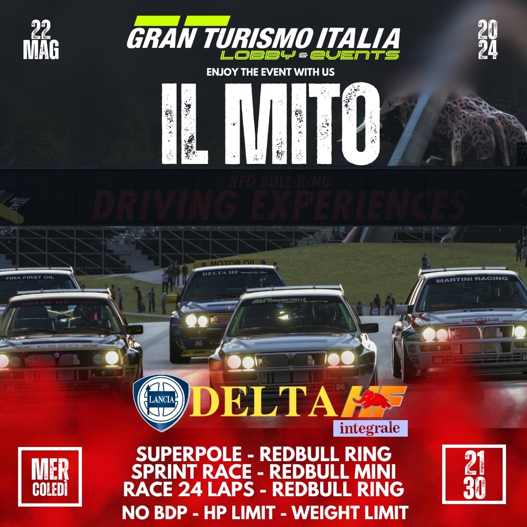 GranTurismoIta's tweet photo. Ready for the week
#ps5 #ps4 #granturismo7 #gtauto #gt #gtitalia #lobby https://t.co/9QQ9nMSFtD