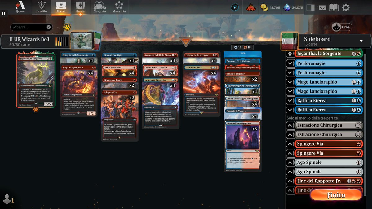 Historic Metagame Challenge. 7-0 Izzet Wizards.
Thanks to <a href="/AlthMtg/">Altheriax</a> for the Deck.
mtgazone.com/user-decks/od7…
<a href="/mtgazone/">MTG Arena Zone</a> <a href="/ArenaDecklists/">Arena Decklists</a> <a href="/fireshoes/">Robert Taylor🔥</a> #mtgarena #historic