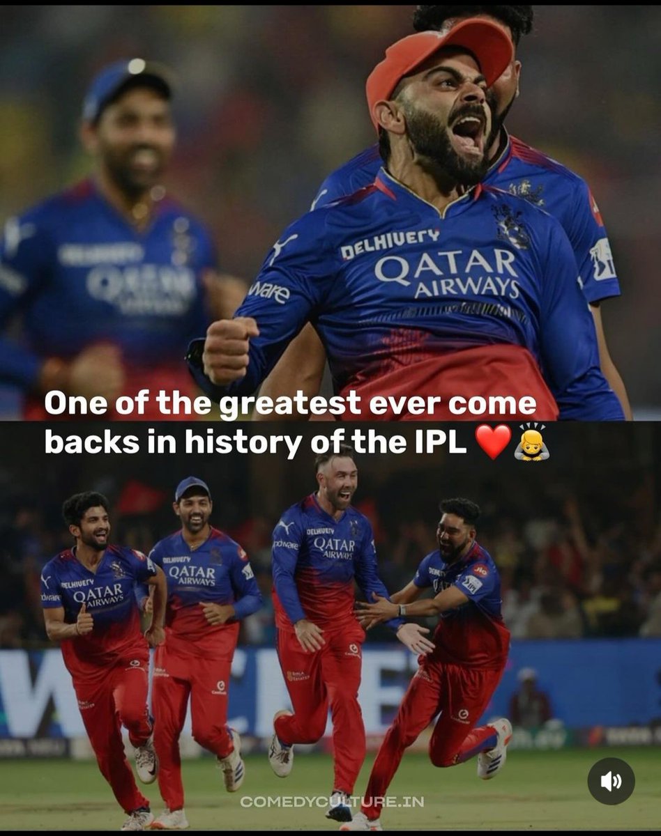 Into the playoffs 🫡😍
#RCBians #congratulationrcb #Bengaluru #ipl
