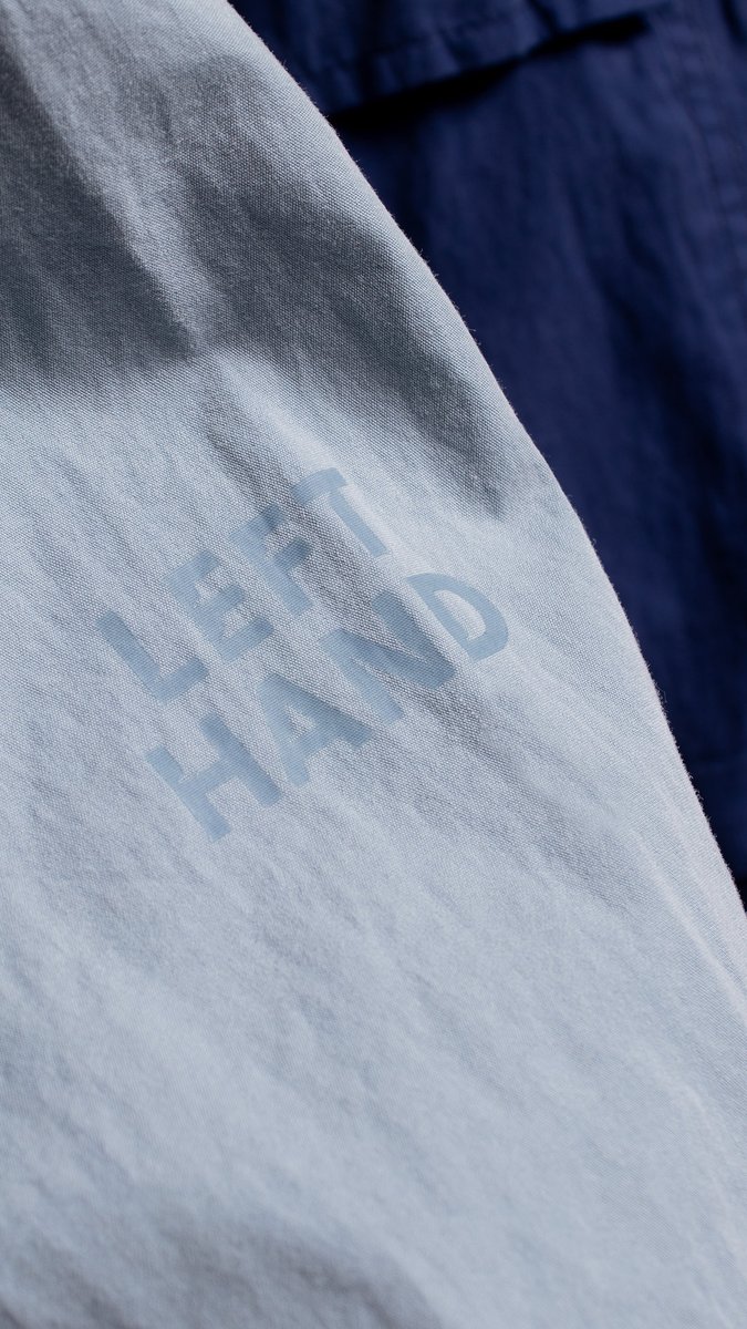 Left Hand shirts made with organic cotton garment dyed to perfection #lefthand #lefthandshirt #lefthandjacket #massimoosti #ostiarchive lefthandsportswear.com/collections/sh…