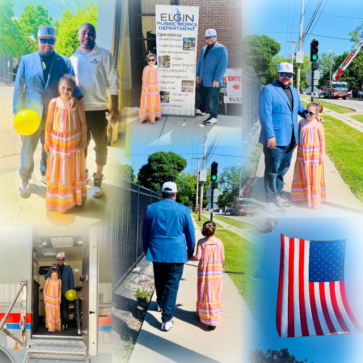 This morning, we attended the Elgin Area Firefighter Memorial Service, and this afternoon, we joined Elgin Public Works for their open house.

<a href="/ElginIL/">City of Elgin</a> <a href="/ElginFD/">Elgin, IL Fire Dept.</a> 
#ElginIL