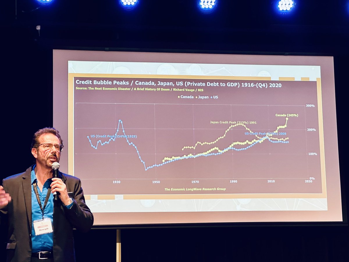 bradmillscan's tweet image. One of the best presentations at the Canadian #Bitcoin Conference was from financial historian @TheELongWave who is confident economic winter is coming in Canada.

His message: Bitcoiners better get prepared to start having a LOT more conversations with Canadians about BTC.