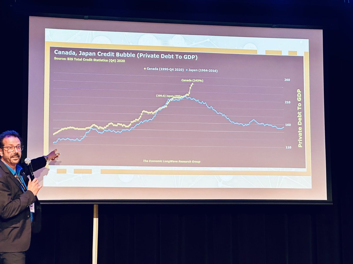 bradmillscan's tweet image. One of the best presentations at the Canadian #Bitcoin Conference was from financial historian @TheELongWave who is confident economic winter is coming in Canada.

His message: Bitcoiners better get prepared to start having a LOT more conversations with Canadians about BTC.