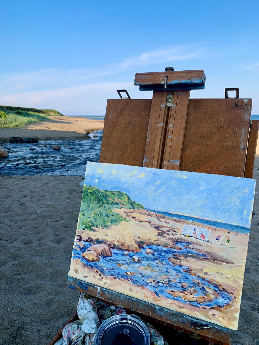 We’ve had the most beautiful day here! Perfect for some plein air painting 😊

#pleinairpainting 
#oilpainting 
#painting 
#artisticjourney 
#artist