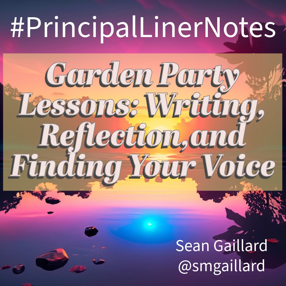 Here's my latest blog post from #PrincipalLinerNotes. If you ever struggle with confidence in content creation, then this post is dedicated to you. Special thanks to @burgessdave! principallinernotes.wordpress.com/2024/05/18/gar… #ThePepperEffect #tlap @TaraMartinEDU @swivl @LearnwithERG