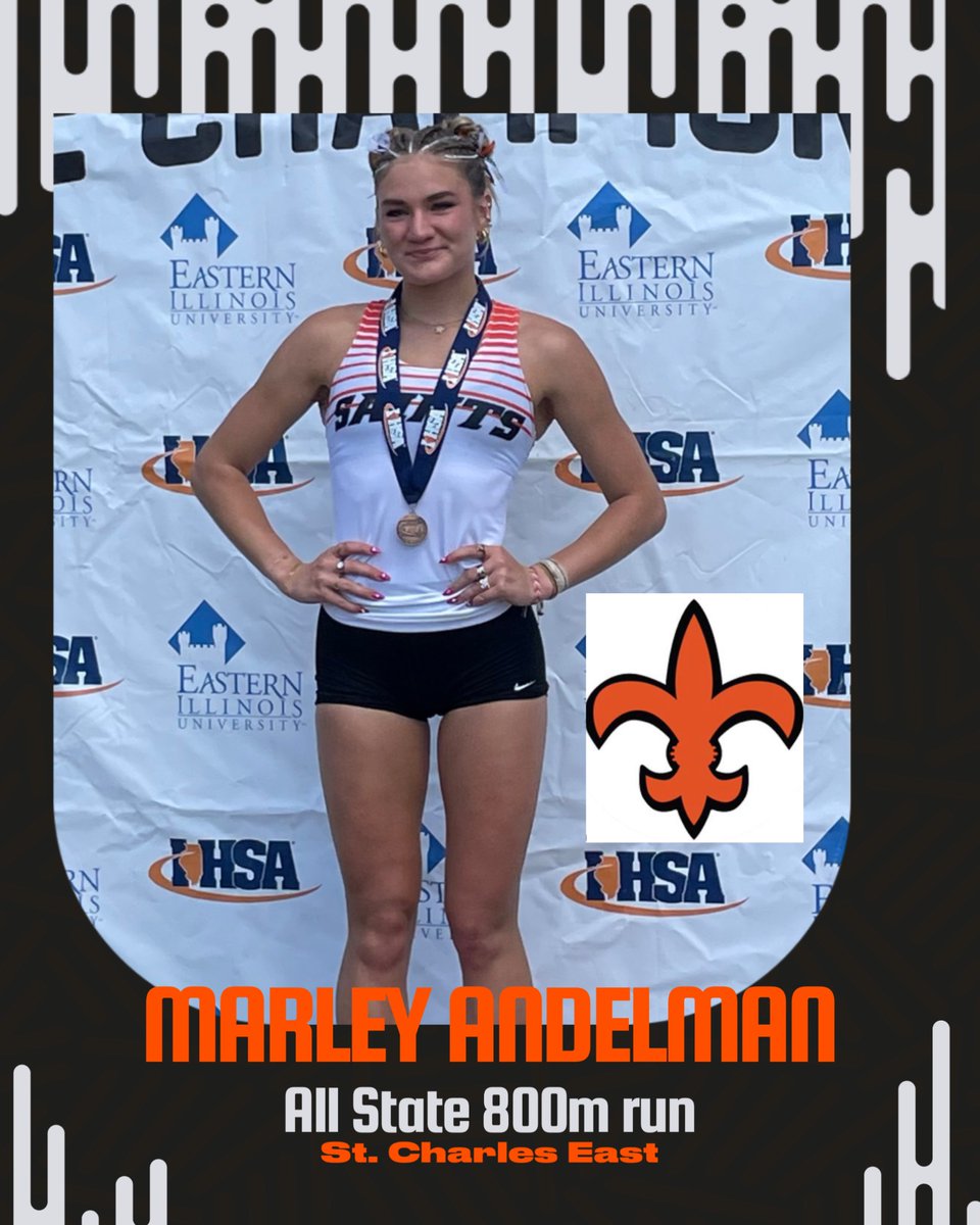 Marley Andelman: Track Career

2024 All State 800m 2:14.1 
2024 Illinois Top Times Champ 800m 
2023 All State 4x800
2022 All State 4x800

800m School Record holder (In/Out)

Congrats!!! @STCEathletics @STCEBoosters  @Marleyandelman