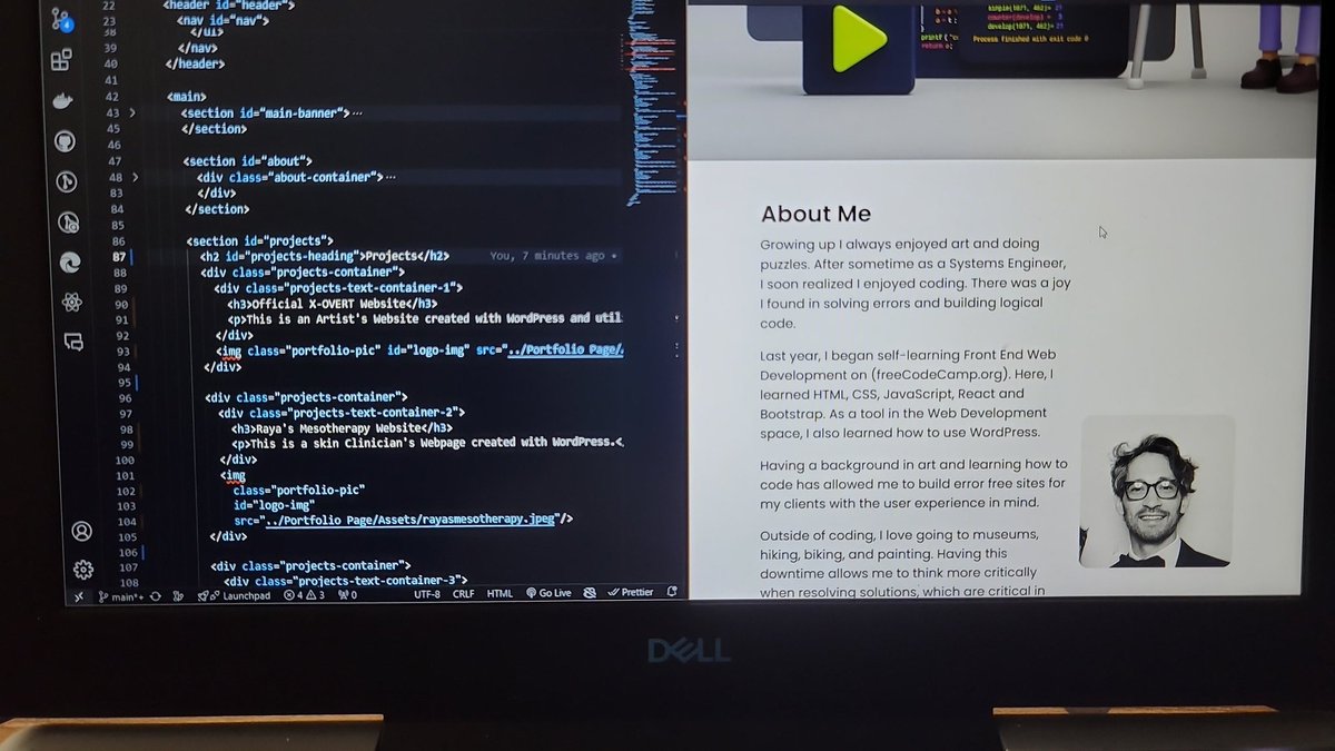 KelFrontEndDev's tweet image. I am working on my portfolio today...any job offers?

#frontendwebdev #html #css #javascript #webdevelopment #techjobs #coding #codingjourney #codinglife