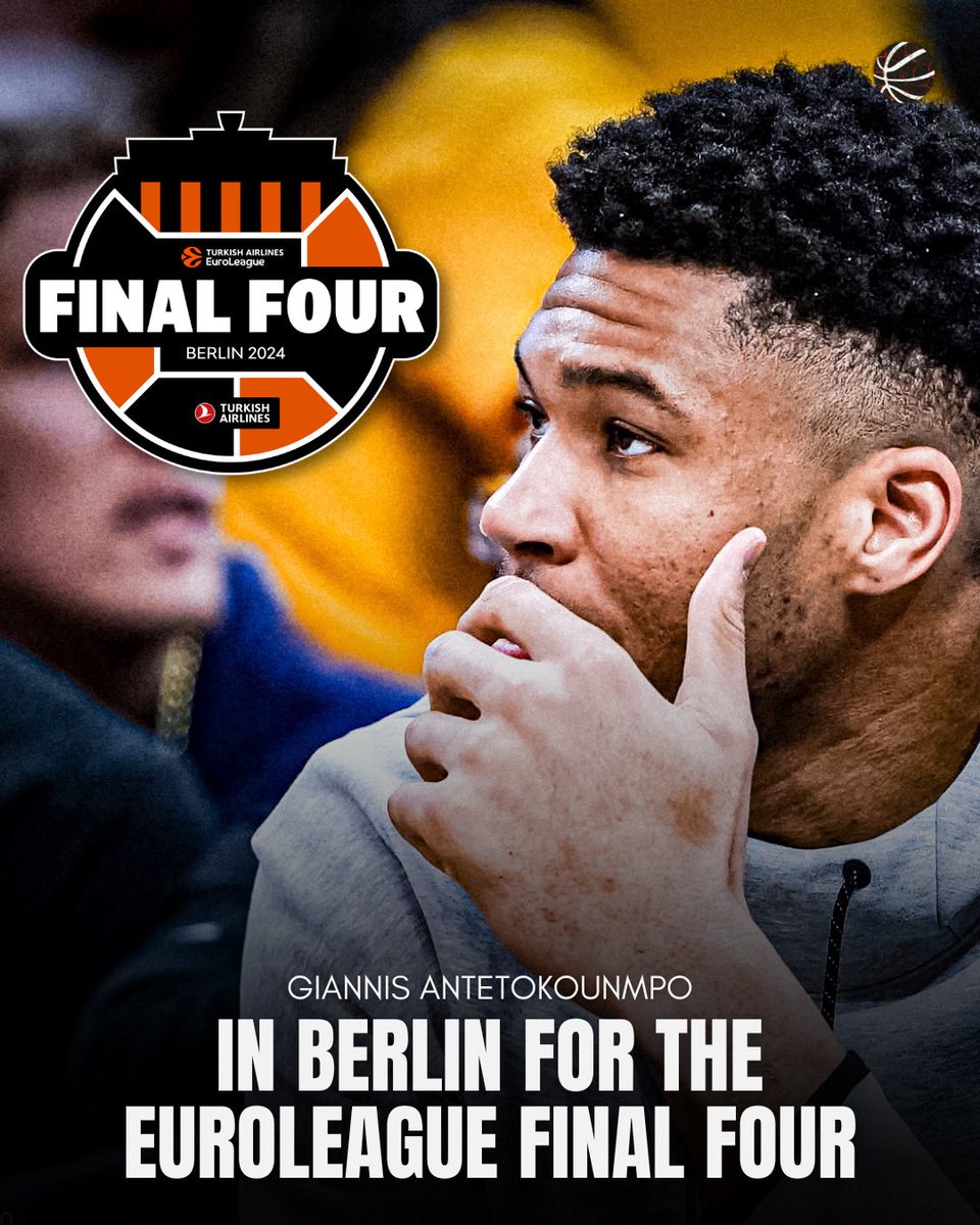 As @IONIKOS1972 mentioned Giannis Antetokounmpo probably will be in Berlin for the Euroleague F4🥵

#basketballmaniacs #giannis #antetokounmpo #euroleague #final4