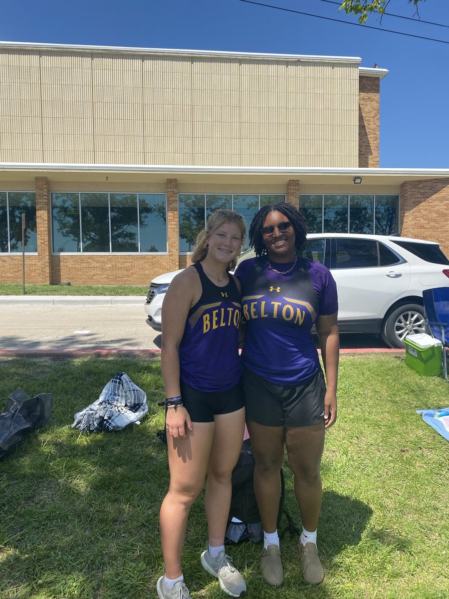 Congrats to Morgan Bandy (discus) and Bella Scherfenberg (javelin) on qualifying for state track next week!