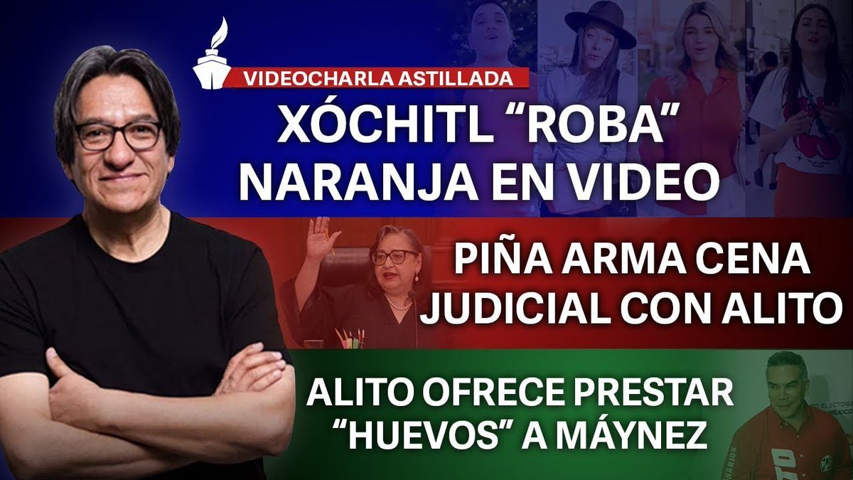 🚢 #PonteAlCorriente con #VideocharlasAstilladas Videocharla Astillada del 15 de mayo de 2024 Maniobras desesperadas de opositores contra MC y Máynez/ Exhiben a ministra Piña buff.ly/3WG4Zdg