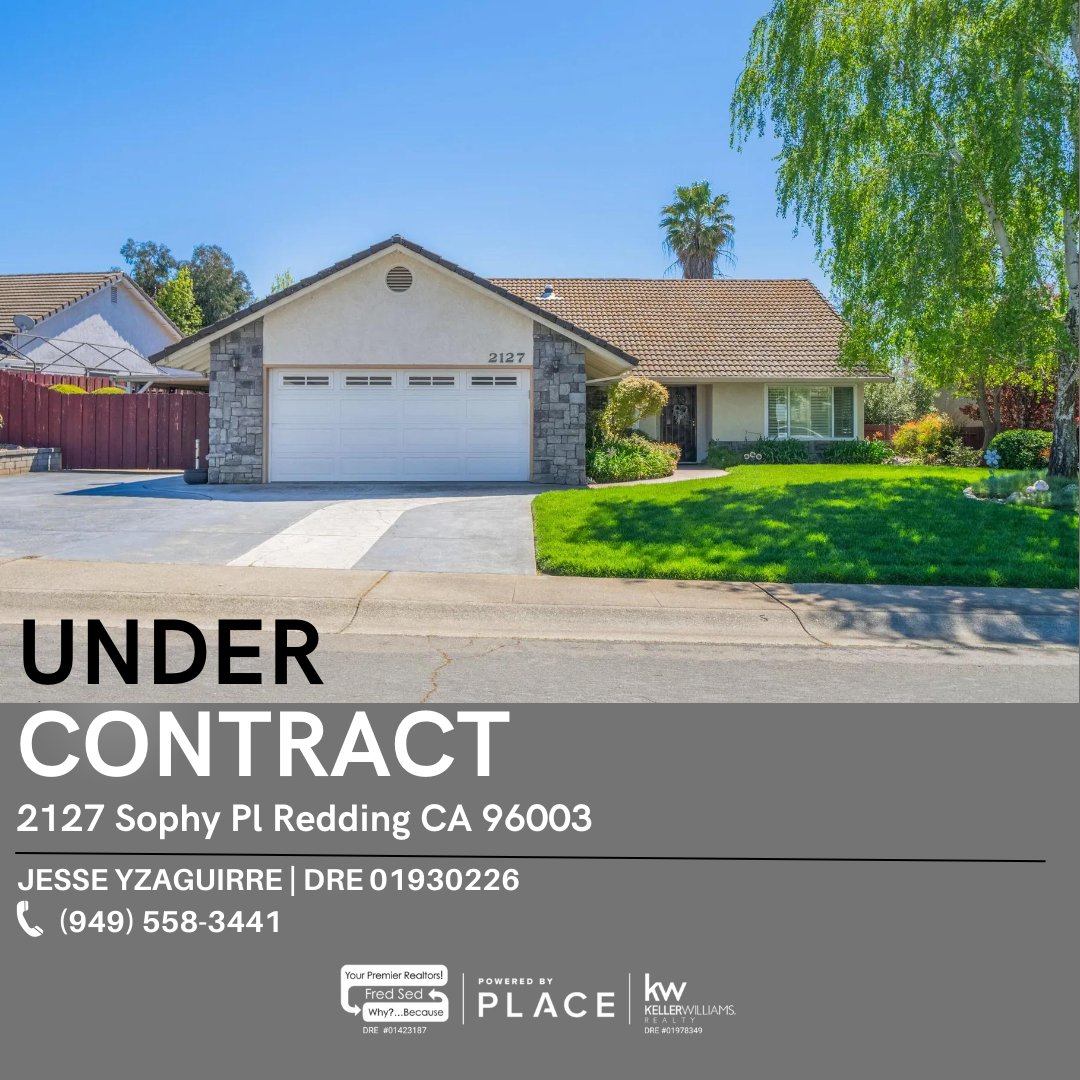 🏡This beautiful 3 bed, 2 bath single-family home in Redding is now officially under contract! 🎉🏠✨ . . . #ReddingRealEstate #HomeSweetHome #UnderContract #Sold