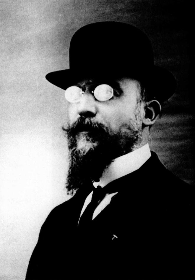 Erik Satie in 1909, photographer unknown. Around this time Satie invented (pace Brian Eno) ambient music, de-centred compositions which he called 'musique d'ameublement'.