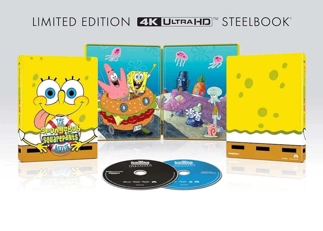 ‘THE SPONGEBOB SQUAREPANTS MOVIE’ is being released on 4K UHD for the first time ever on July 16. Order here: amzn.to/3wvE3Ct #ad