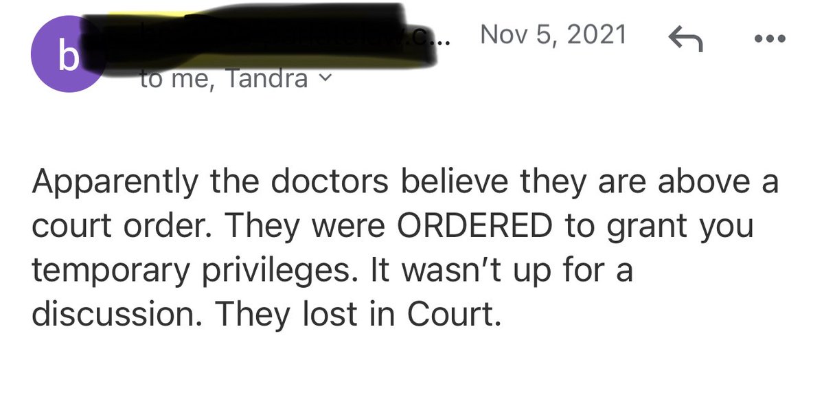 If a court orders a hospital to grant a physician privileges, is the hospital allowed to ignore the court order and deny the doctor privileges? According to Texas Huguley Hospital, yes.