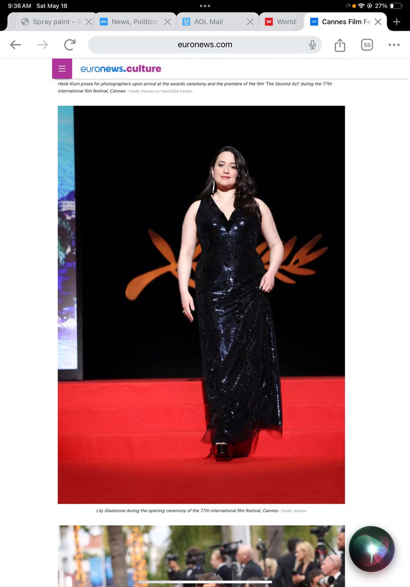 PlusSizeBlogger's tweet image. Yuseult and Lilli Gladstone on the

Red Carpet 

Festival de Cannes 77th

Megalopolis 

Killers of the Flower Moon

Was filmed in Oklahoma