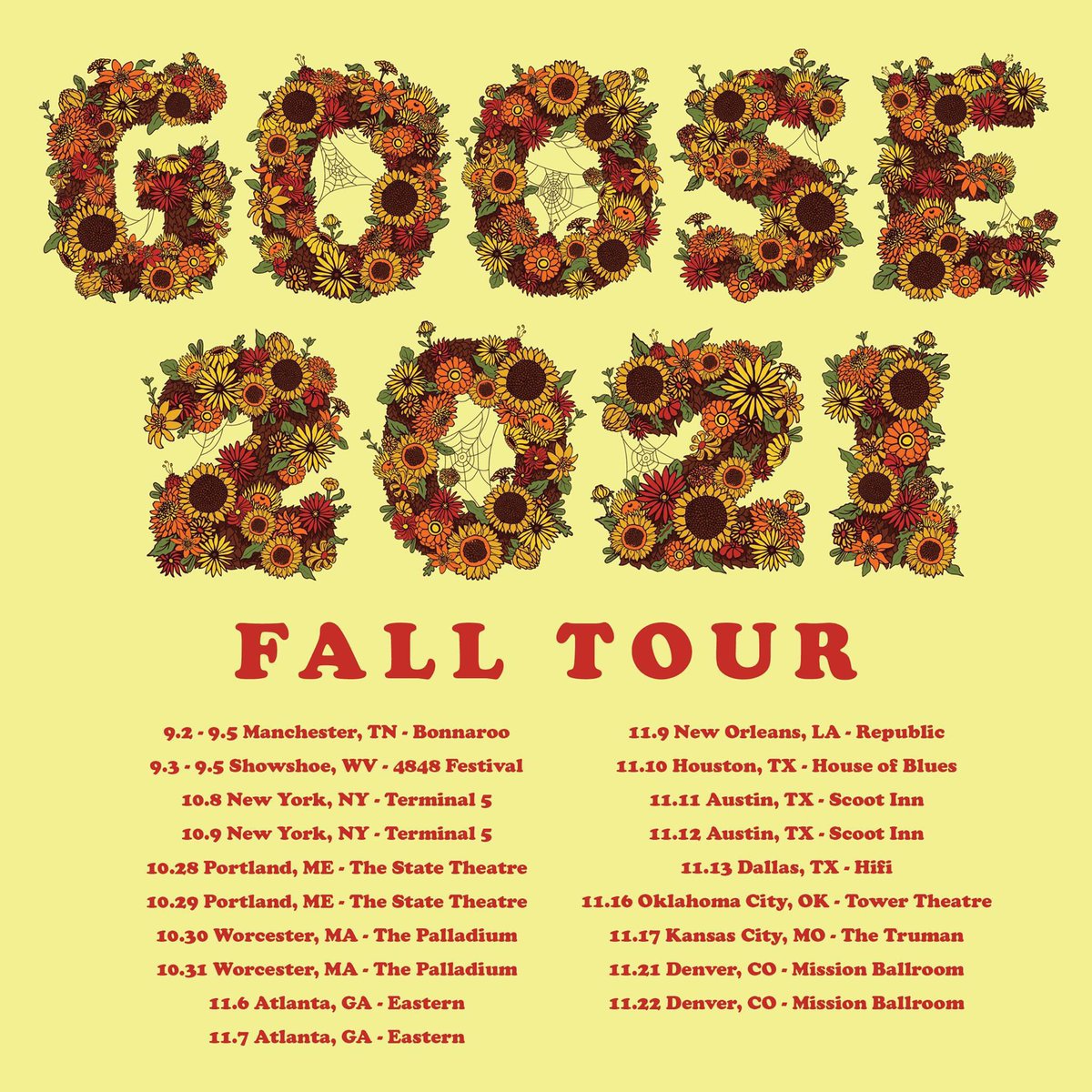 3 years ago today @goosetheband announced their Fall 2021 Tour.  Which shows did you see?
