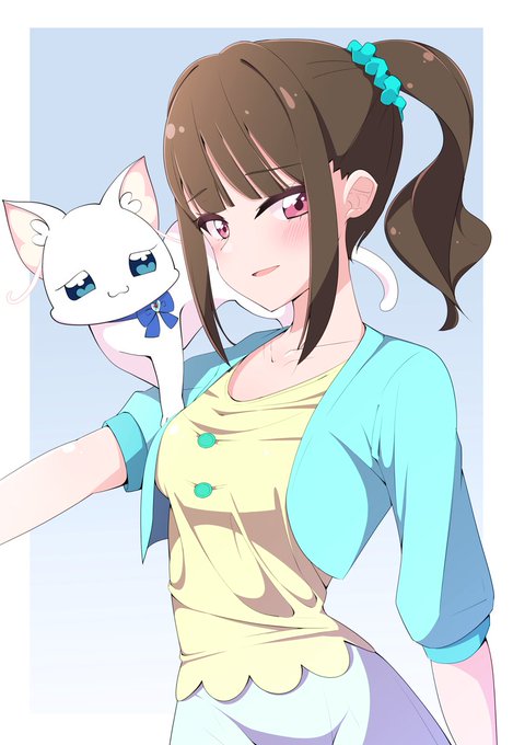 猫屋敷まゆとユキ
#precure #わんぷり 