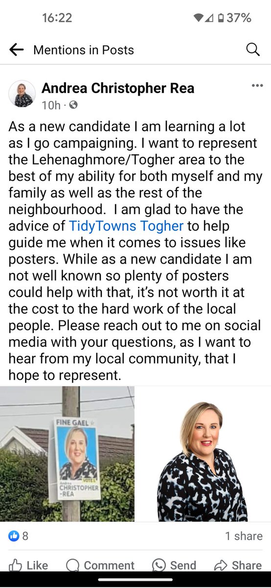 Tidy Towns Togher (TTT) (@toghert) on Twitter photo As a voluntary group within the community, we're delighted to have your support. It's very rewarding when the local candidates recognise our efforts. Best of luck in the upcoming Local elections. <a href="/corkcitycouncil/">Cork City Council</a> As a voluntary group within the community, we're delighted to have your support. It's very rewarding when the local candidates recognise our efforts. Best of luck in the upcoming Local elections. <a href="/corkcitycouncil/">Cork City Council</a>