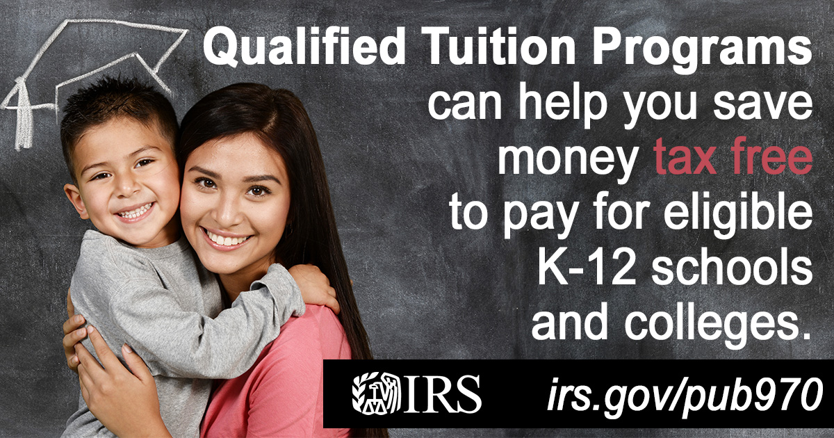 If you’re dreaming big dreams for a child’s education, check out the tax saving benefits of Qualified Tuition Programs or 529 Plans. See #IRS details at go.usa.gov/xu6GK